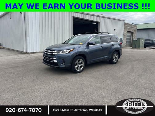 Shoreline Blue Pearl 2018 Toyota Highlander Limited