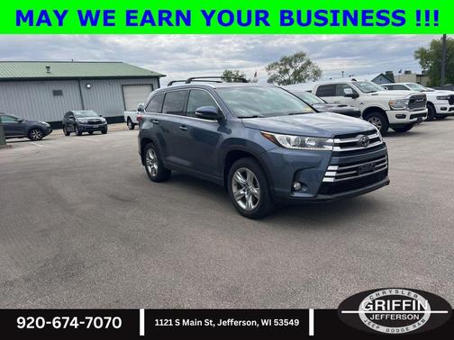 Shoreline Blue Pearl 2018 Toyota Highlander Limited
