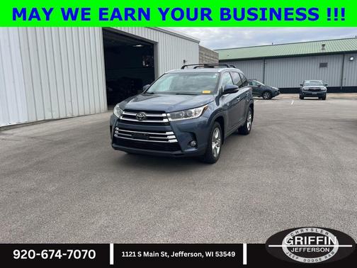 Shoreline Blue Pearl 2018 Toyota Highlander Limited