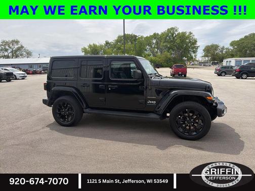Black Clearcoat 2023 Jeep Wrangler 4xe Sahara