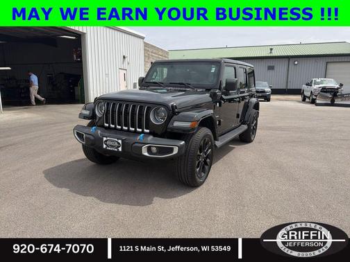 Black Clearcoat 2023 Jeep Wrangler 4xe Sahara