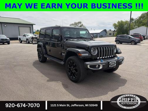 Black Clearcoat 2023 Jeep Wrangler 4xe Sahara