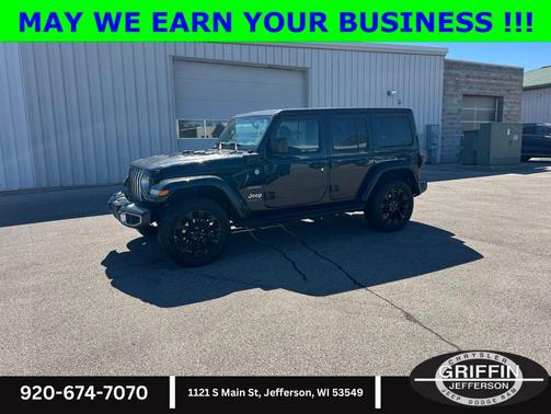 Black Clearcoat 2023 Jeep Wrangler 4xe Sahara