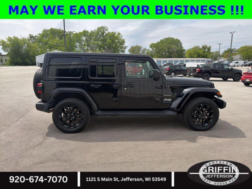 Black Clearcoat 2023 Jeep Wrangler 4xe Sahara