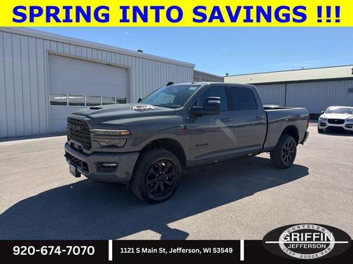 Ceramic Gray Clearcoat 2026 RAM 2500 Laramie Crew Cab 4x4 6'4' Box