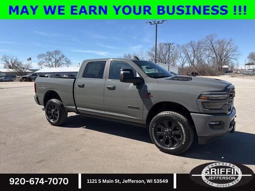 Ceramic Gray Clearcoat 2026 RAM 2500 Laramie Crew Cab 4x4 6'4' Box