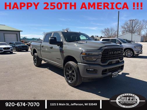Ceramic Gray Clearcoat 2026 RAM 2500 Laramie Crew Cab 4x4 6'4' Box