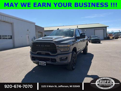 Ceramic Gray Clearcoat 2026 RAM 2500 Laramie Crew Cab 4x4 6'4' Box