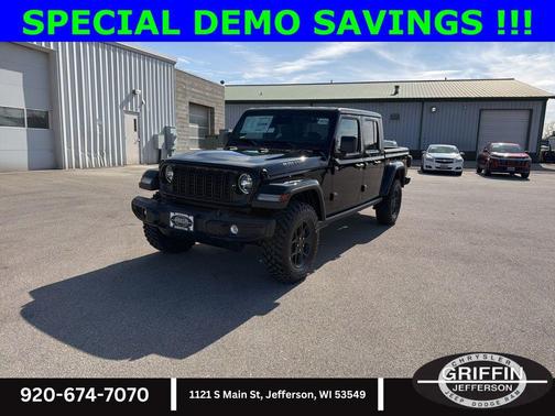 Black Clearcoat 2026 Jeep Gladiator Willys 4x4