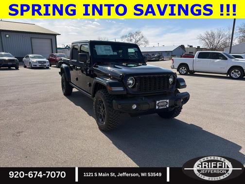 Black Clearcoat 2026 Jeep Gladiator Willys 4x4
