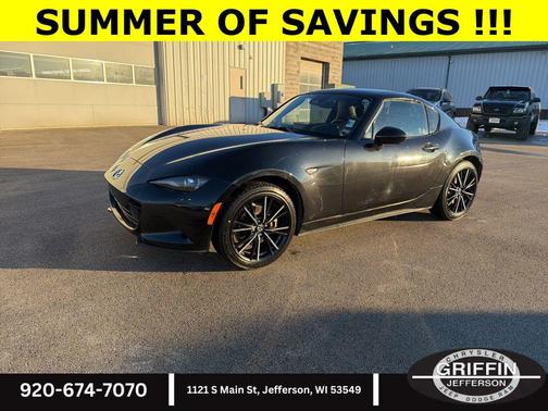 Jet Black Mica 2024 Mazda MX-5 Miata RF Grand Touring