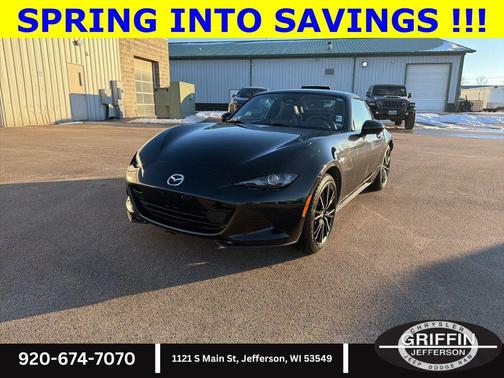 Jet Black Mica 2024 Mazda MX-5 Miata RF Grand Touring