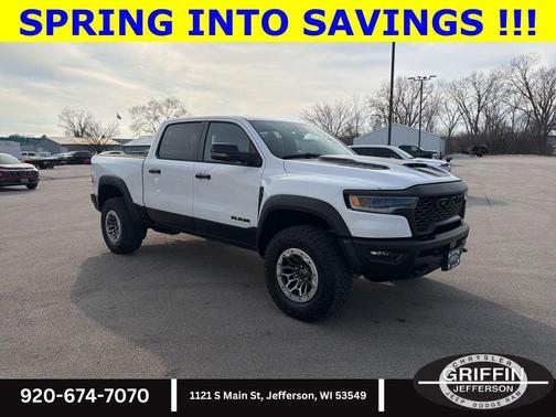 Bright White Clearcoat 2026 RAM 1500 RHO Crew Cab 4x4 5'7' Box