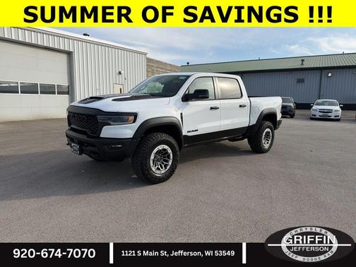Bright White Clearcoat 2026 RAM 1500 RHO Crew Cab 4x4 5'7' Box