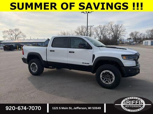Bright White Clearcoat 2026 RAM 1500 RHO Crew Cab 4x4 5'7' Box