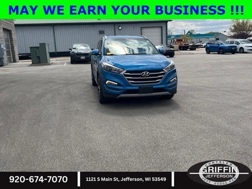 Aqua Blue 2018 Hyundai TUCSON Sport