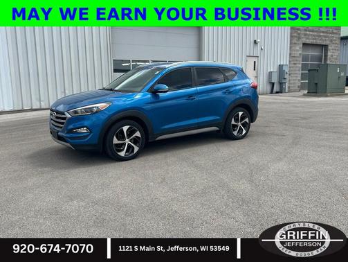Aqua Blue 2018 Hyundai TUCSON Sport