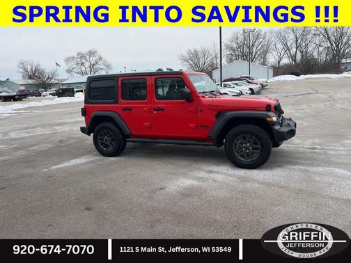 Firecracker Red Clearcoat 2024 Jeep Wrangler Sport S