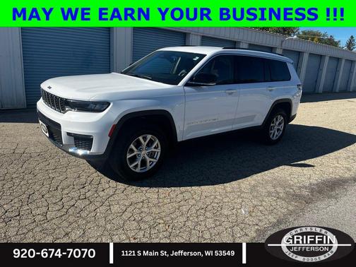 Bright White Clearcoat 2023 Jeep Grand Cherokee L Limited