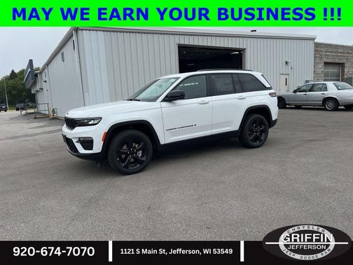 Bright White Clearcoat 2025 Jeep Grand Cherokee Limited