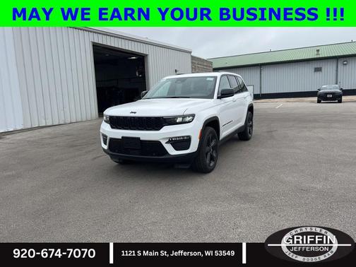 Bright White Clearcoat 2025 Jeep Grand Cherokee Limited