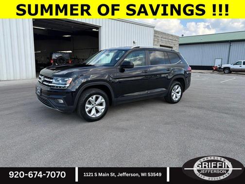 Deep Black Pearl 2019 Volkswagen Atlas 3.6L SE