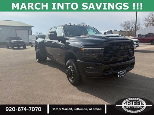 Diamond Black Crystal Pearlcoat 2026 RAM 3500 Laramie Mega Cab 4x4 6'4' Box