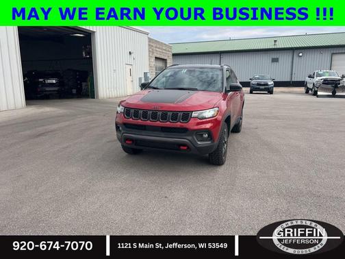 Red Hot Pearlcoat 2025 Jeep Compass Trailhawk