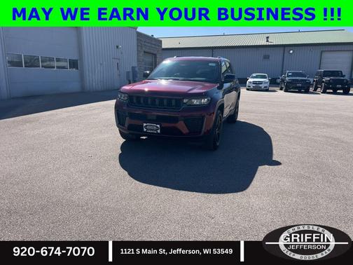 Velvet Red Pearlcoat 2026 Jeep Grand Cherokee Altitude