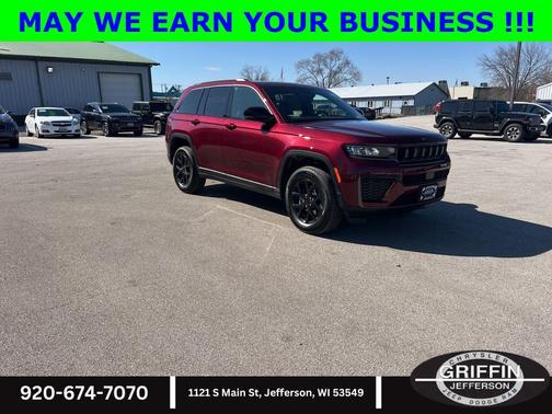 Velvet Red Pearlcoat 2026 Jeep Grand Cherokee Altitude