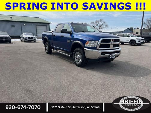 Blue Streak Pearlcoat 2018 RAM 2500 Tradesman Crew Cab 4x4 6'4' Box