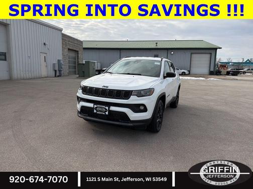 Bright White Clearcoat 2026 Jeep Compass Latitude