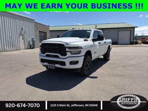 Bright White Clearcoat 2026 RAM 2500 Big Horn Crew Cab 4x4 6'4' Box