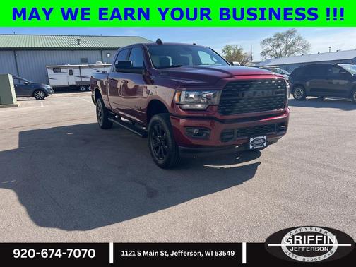 Delmonico Red Pearlcoat 2022 RAM 2500 Big Horn Crew Cab 4x4 6'4' Box