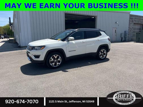 White Clearcoat 2021 Jeep Compass Limited