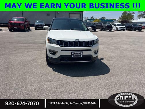 White Clearcoat 2021 Jeep Compass Limited