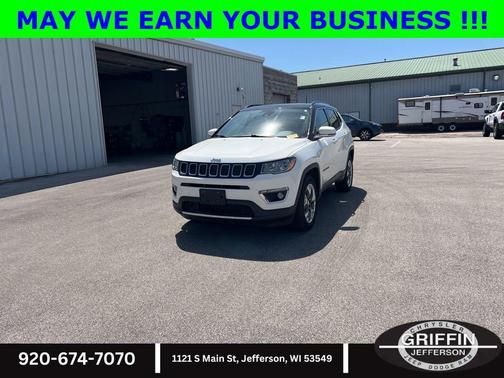 White Clearcoat 2021 Jeep Compass Limited