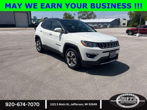 White Clearcoat 2021 Jeep Compass Limited