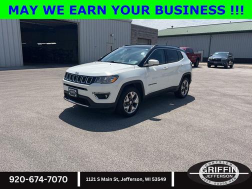 White Clearcoat 2021 Jeep Compass Limited