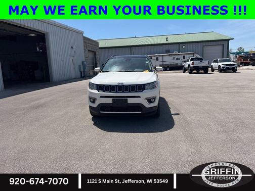 White Clearcoat 2021 Jeep Compass Limited