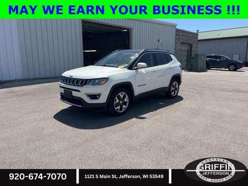 White Clearcoat 2021 Jeep Compass Limited