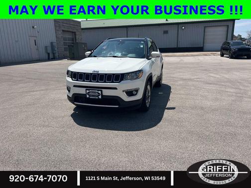 White Clearcoat 2021 Jeep Compass Limited
