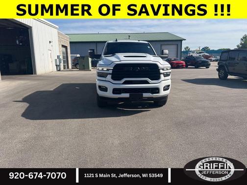 Bright White Clearcoat 2025 RAM 2500 Laramie Crew Cab 4x4 6'4' Box