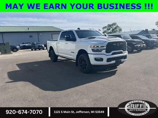 Bright White Clearcoat 2025 RAM 2500 Laramie Crew Cab 4x4 6'4' Box