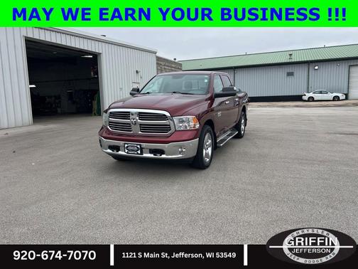 Delmonico Red Pearlcoat 2016 RAM 1500 Big Horn