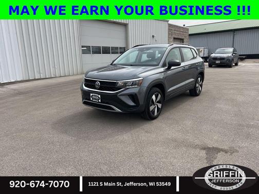 Platinum Gray Metallic 2024 Volkswagen Taos 1.5T S