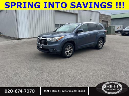 Shoreline Blue Pearl 2015 Toyota Highlander XLE