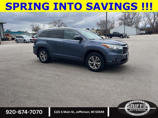 Shoreline Blue Pearl 2015 Toyota Highlander XLE