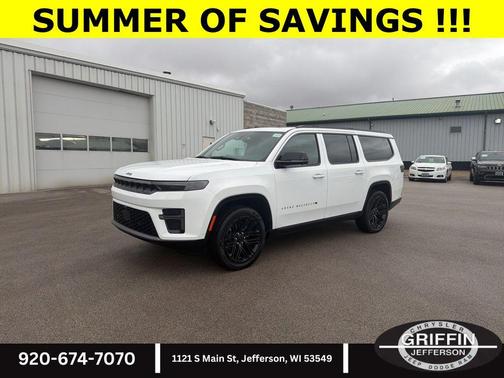 Bright White Clearcoat 2026 Jeep Grand Wagoneer L Limited Reserve 4x4