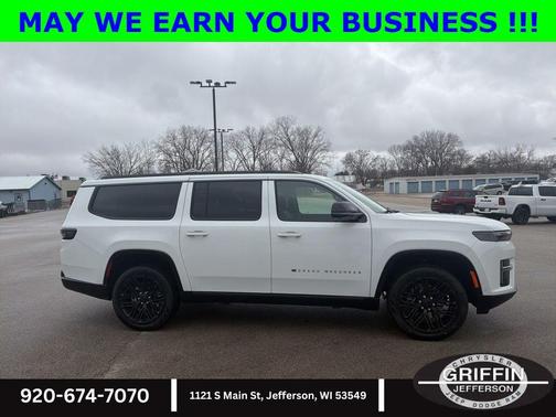 Bright White Clearcoat 2026 Jeep Grand Wagoneer L Limited Reserve 4x4